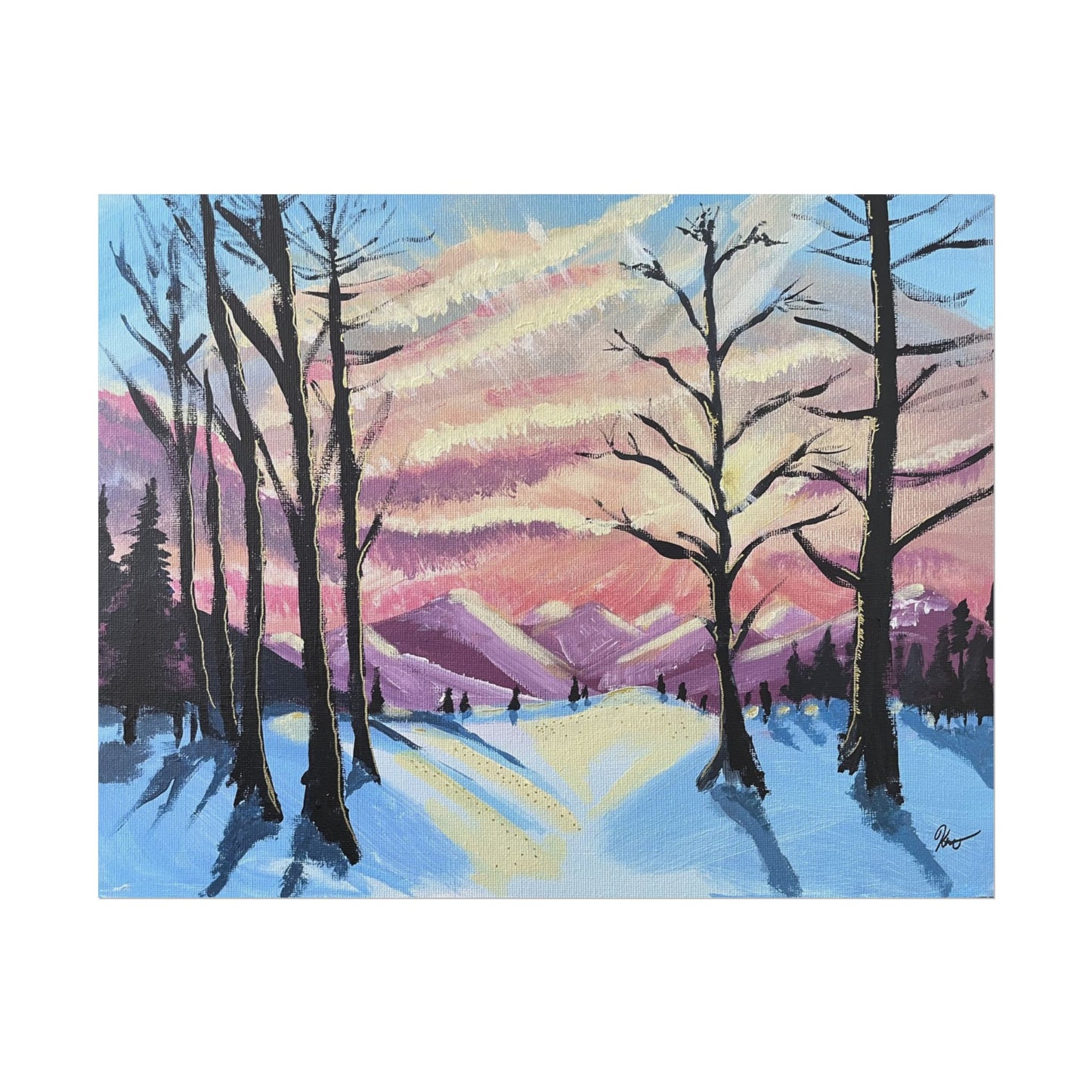 Imprimé - Ciel d'hiver no.1