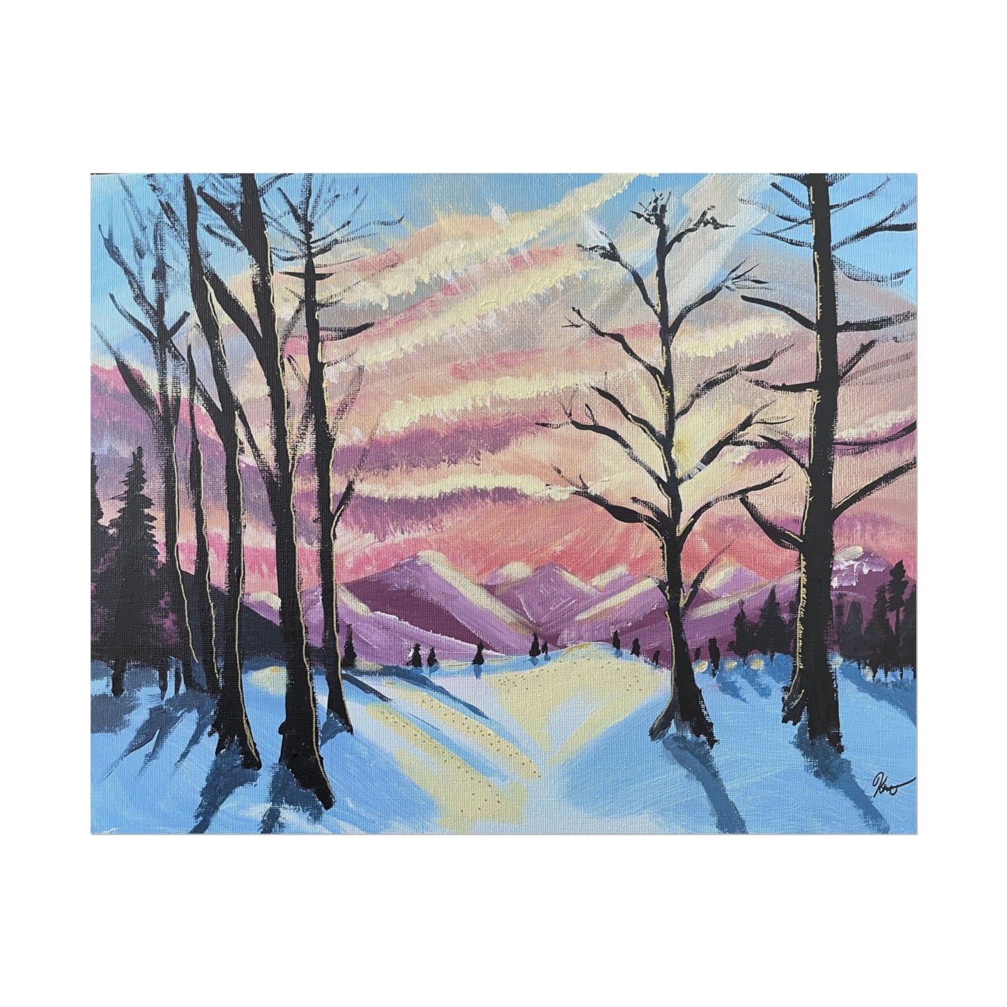 Imprimé - Ciel d'hiver no.1