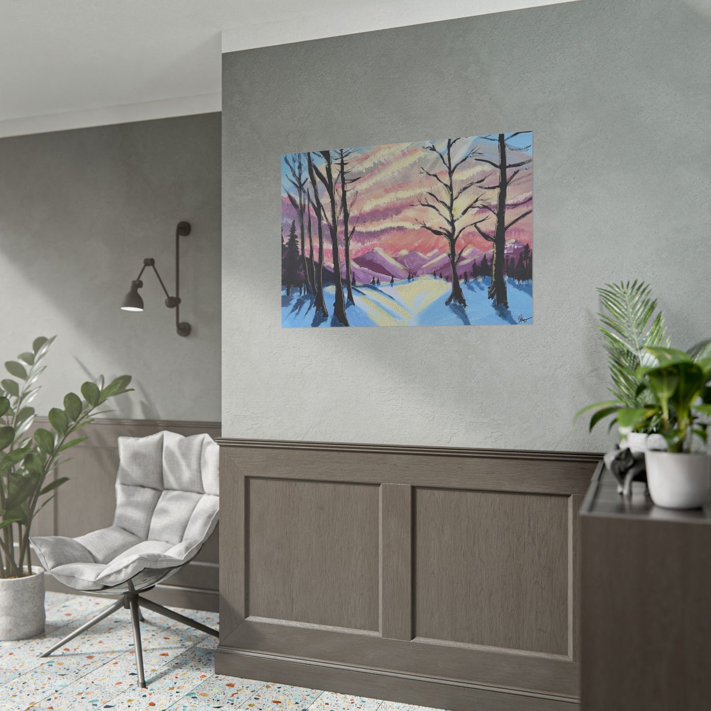 Imprimé - Ciel d'hiver no.1