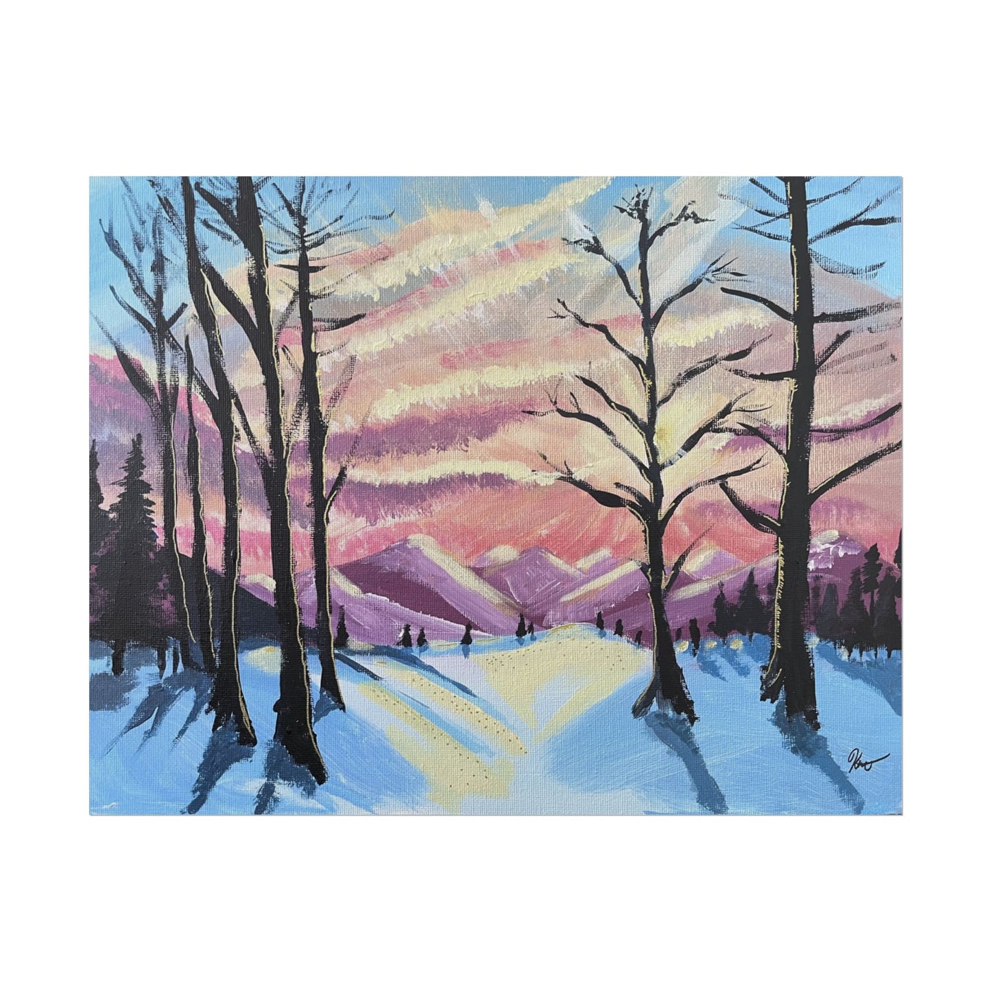 Imprimé - Ciel d'hiver no.1