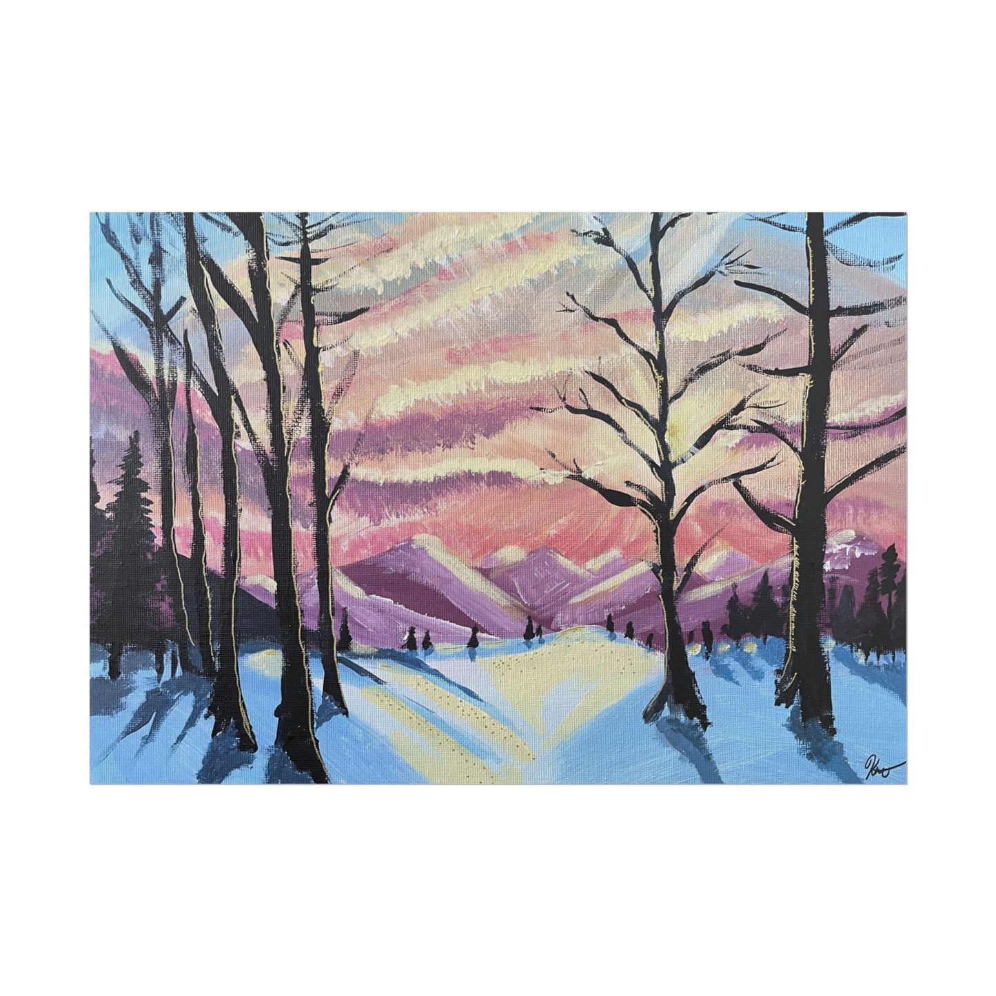 Imprimé - Ciel d'hiver no.1