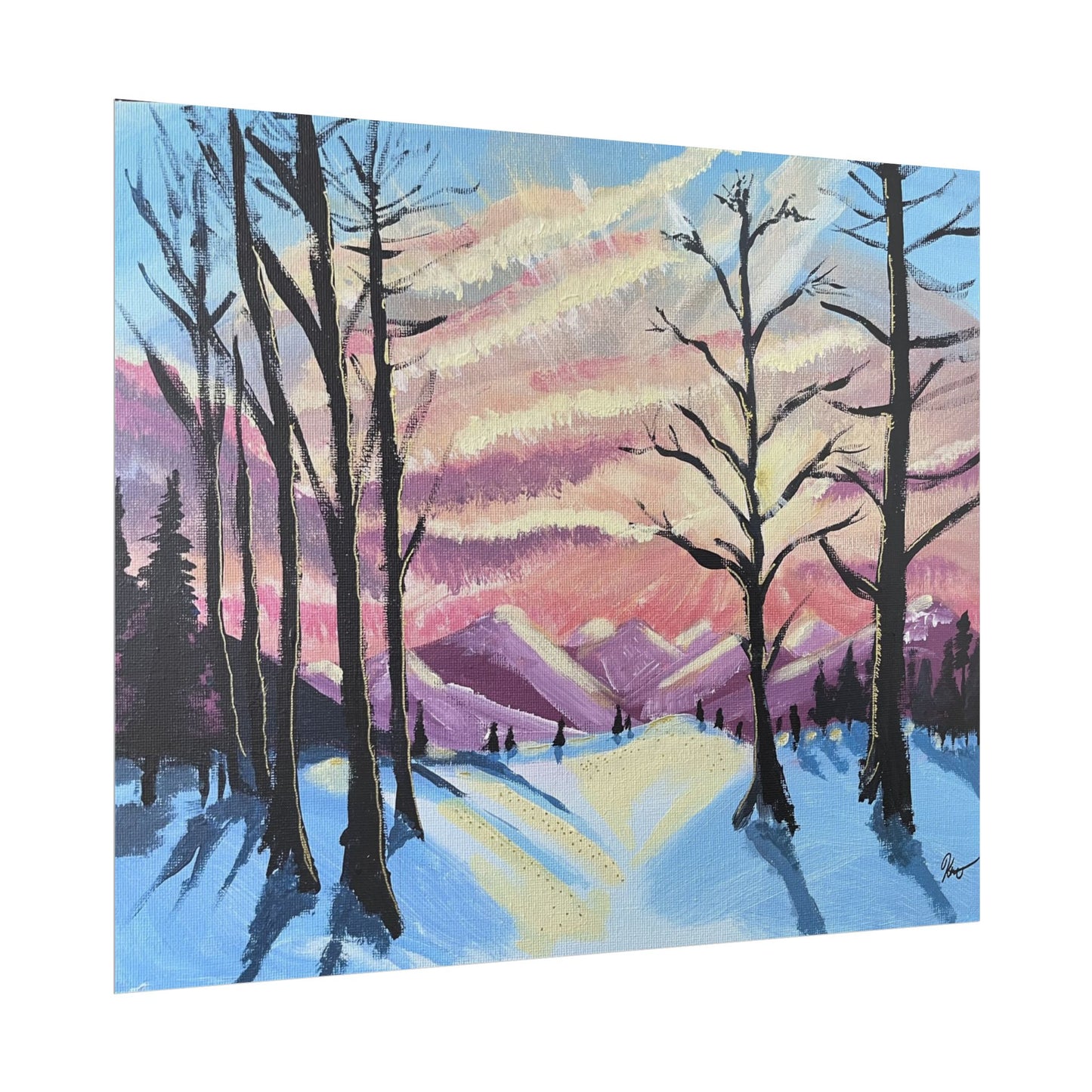 Imprimé - Ciel d'hiver no.1