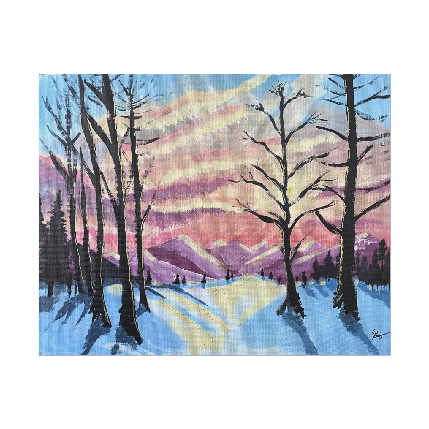 Imprimé - Ciel d'hiver no.1