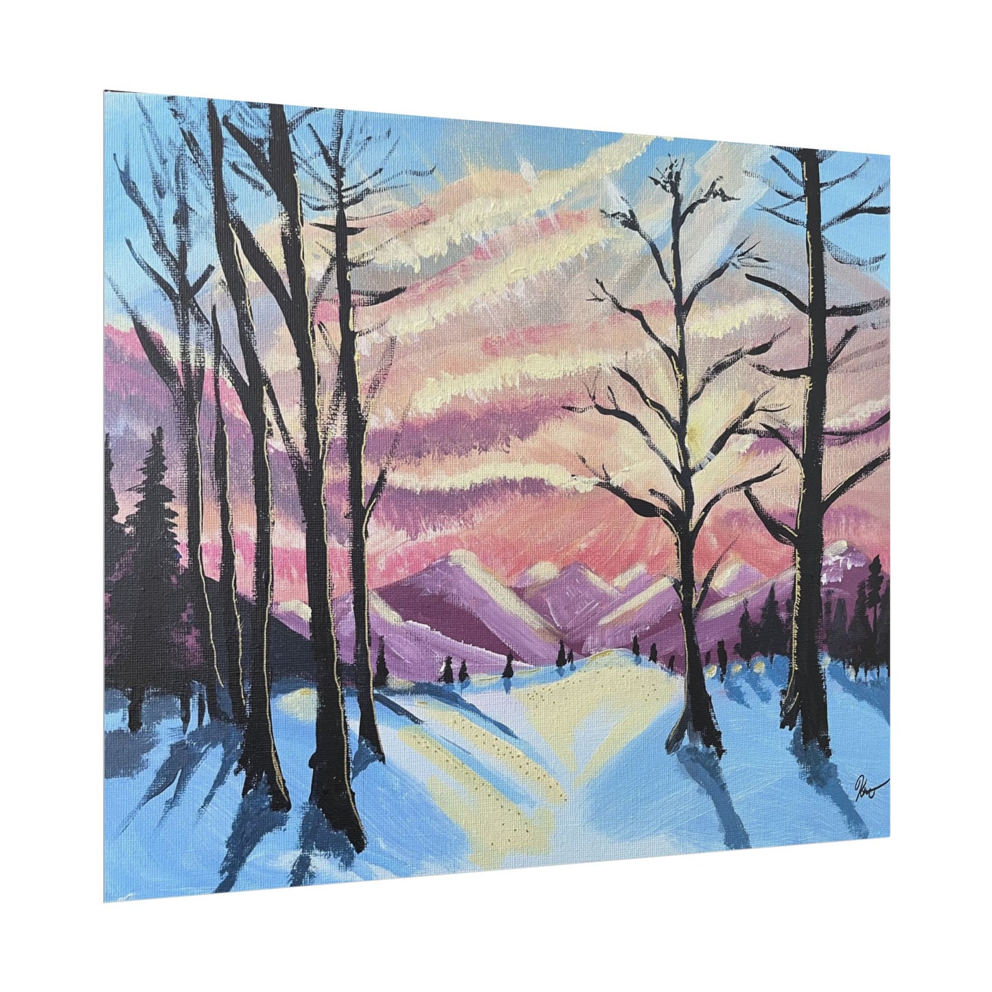 Imprimé - Ciel d'hiver no.1