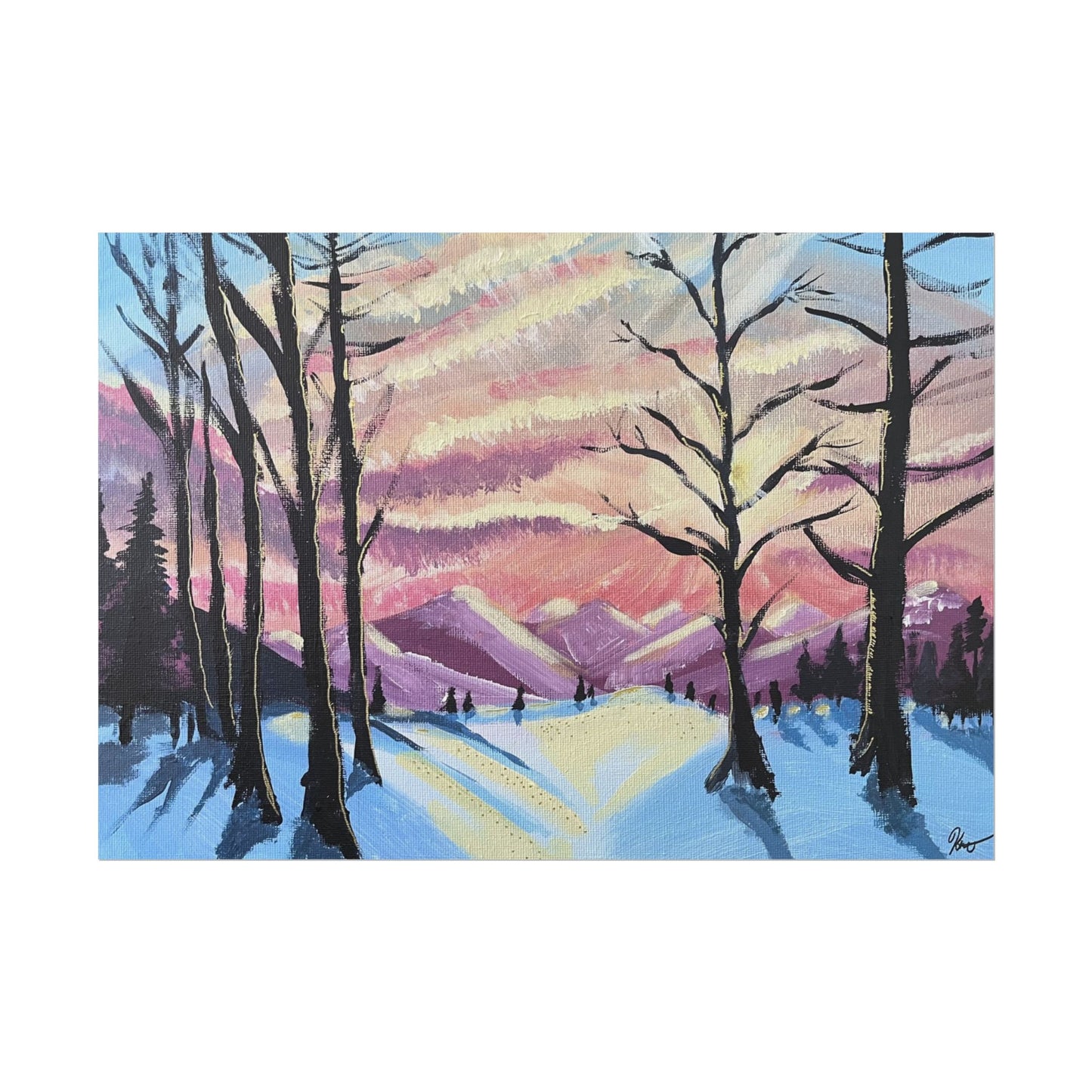 Imprimé - Ciel d'hiver no.1