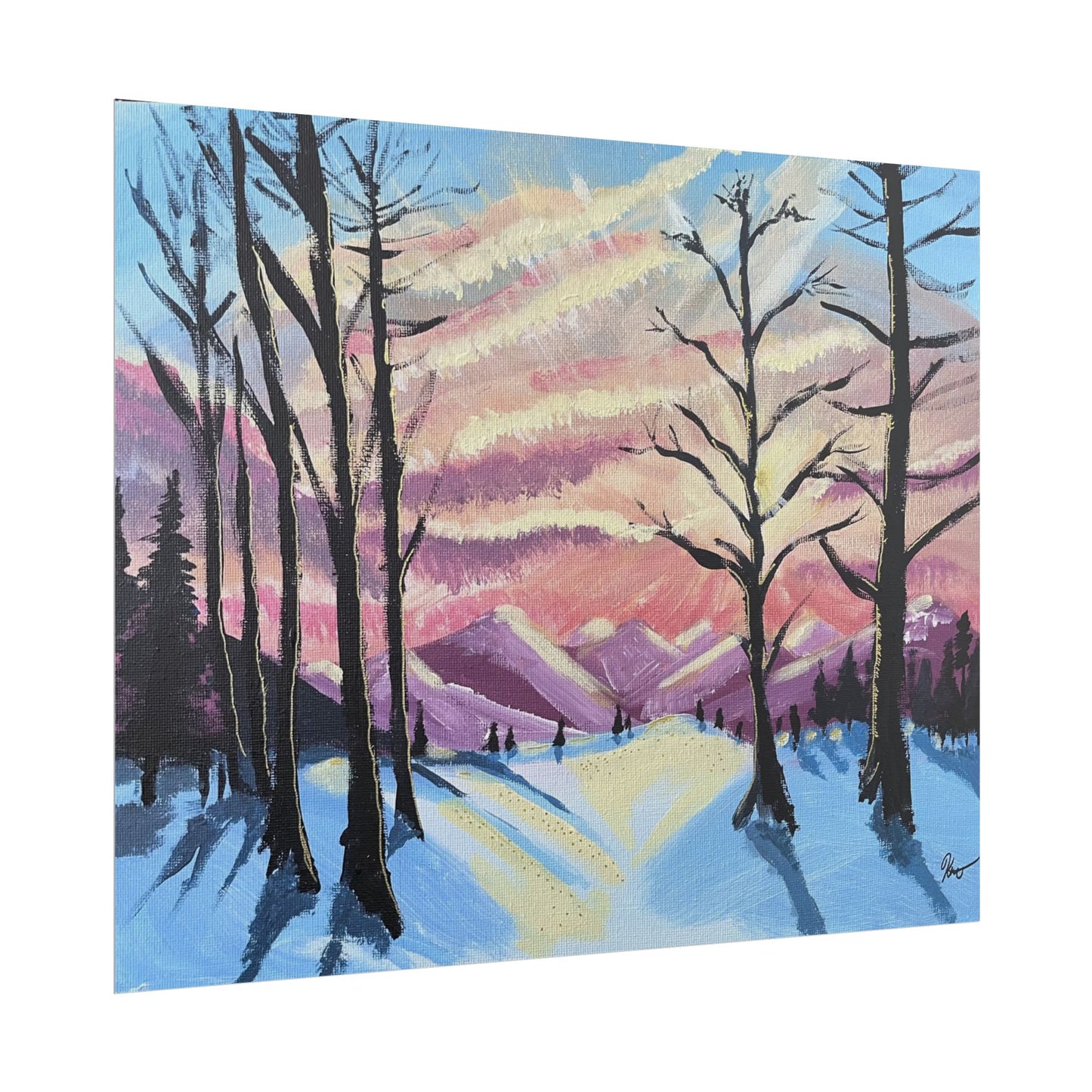 Imprimé - Ciel d'hiver no.1