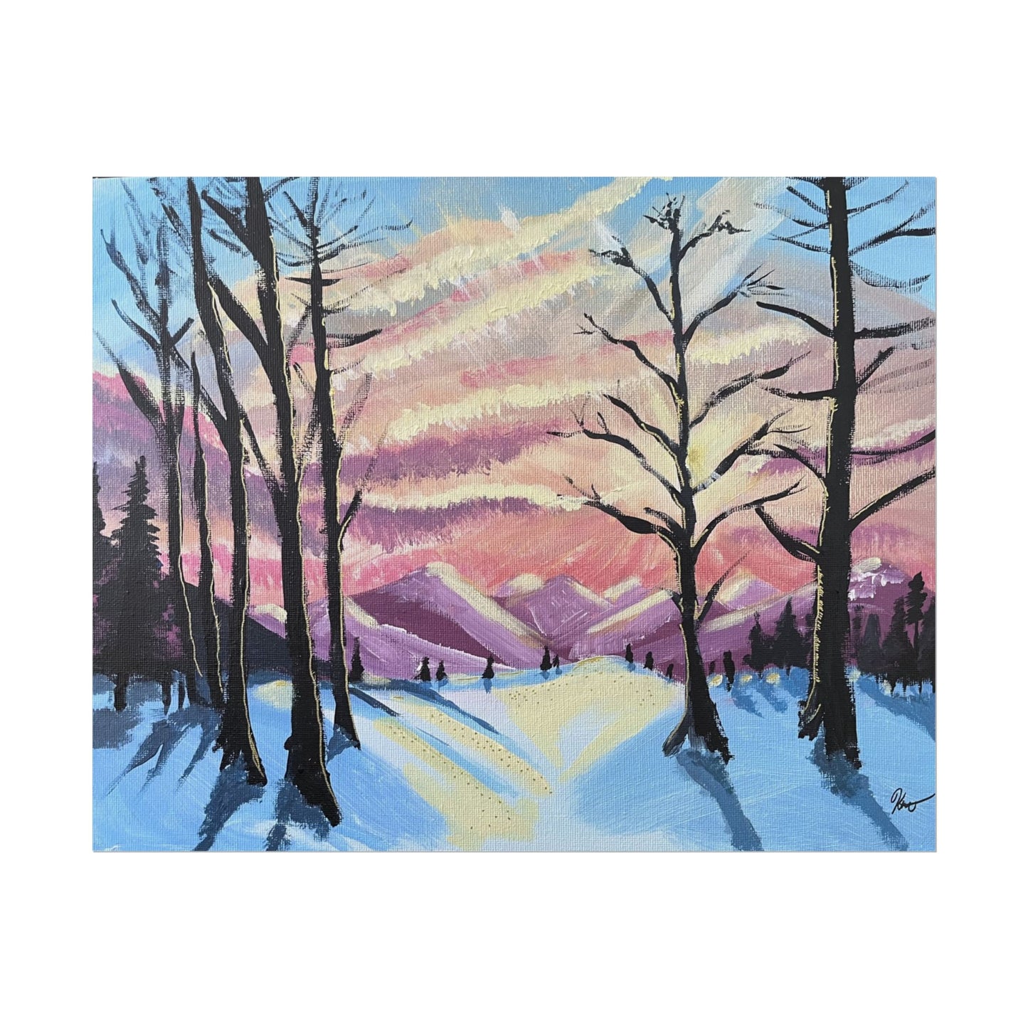 Imprimé - Ciel d'hiver no.1