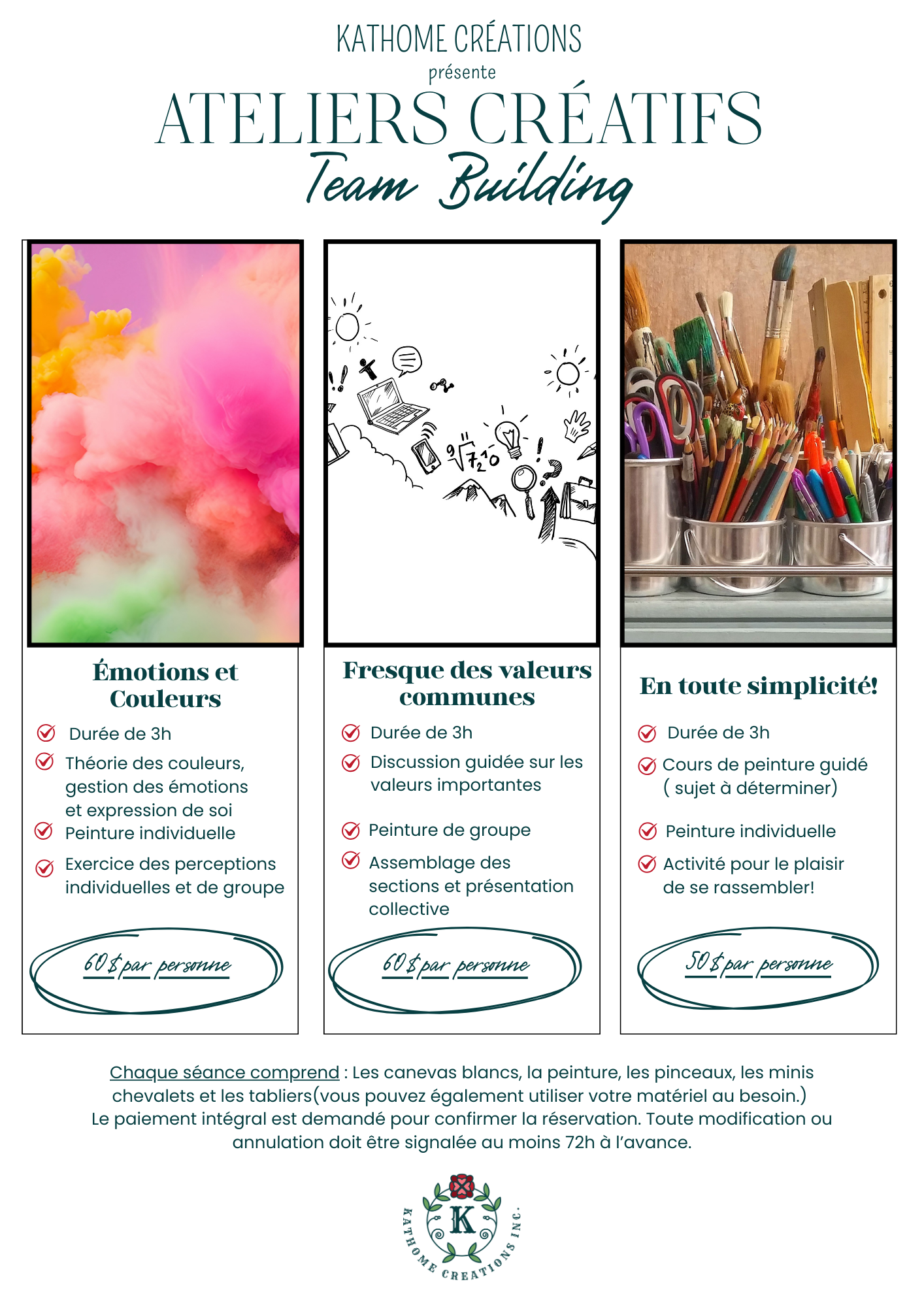 Services aux entreprises 👩‍🎨- Réservation sur demande*