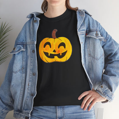 Unisex Heavy Cotton Tee - Pumpkin smile