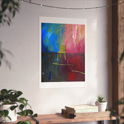 Vertical Matte Print - 'Emotions' Acrylic Painting by Kathrine Plouffe