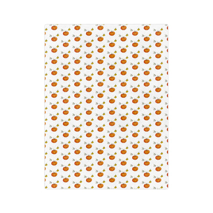 Velveteen Microfiber Blanket- pumpkins