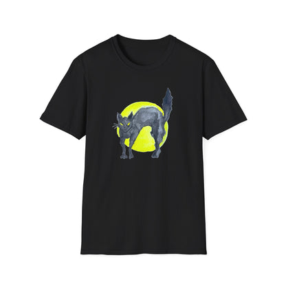 Unisex Softstyle T-Shirt - Cat moon