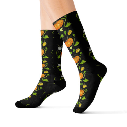 Sublimation Socks - Pumpkin black