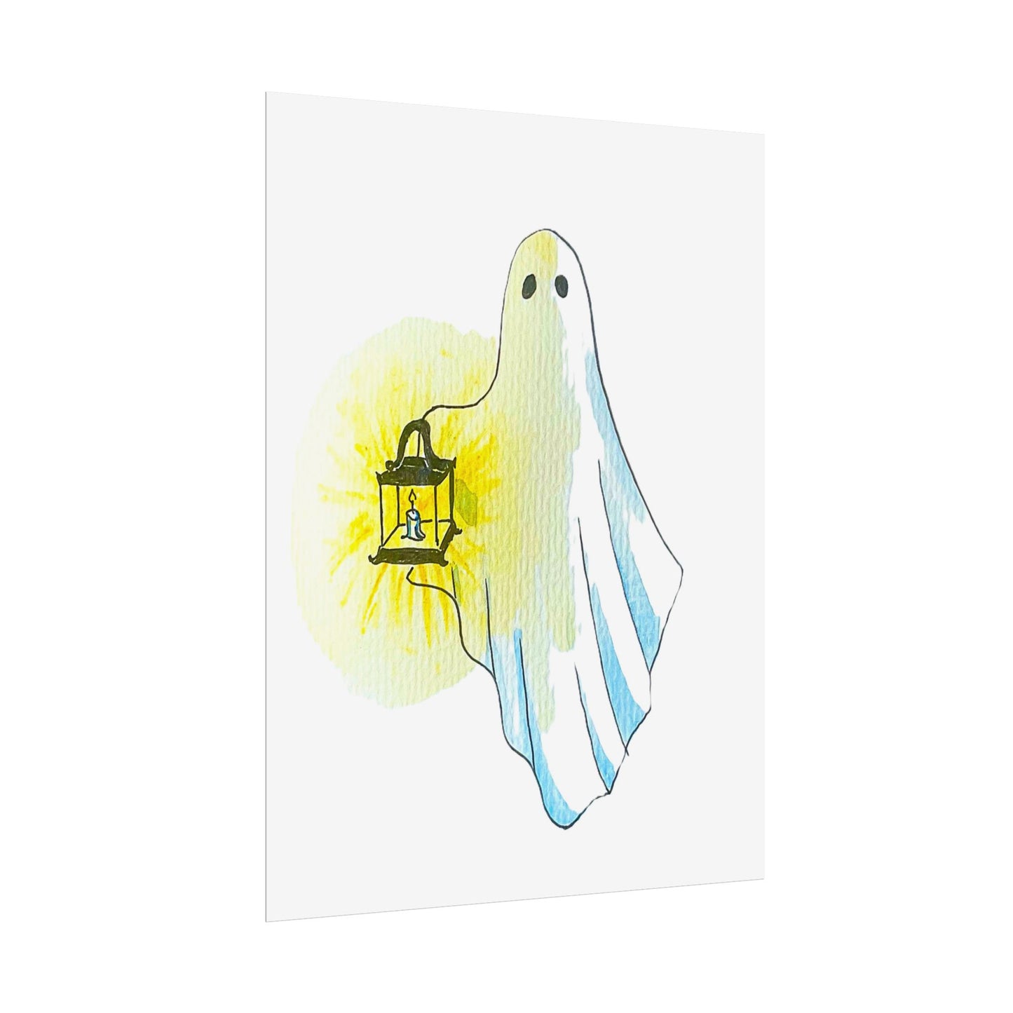 Rolled Posters - colored ghost