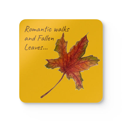 Corkwood Coaster Set - leaves