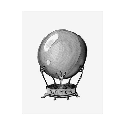 Rolled Posters - Crystal ball B&W