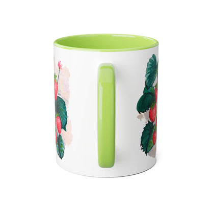 Accent Mugs, 11oz - Strawberries