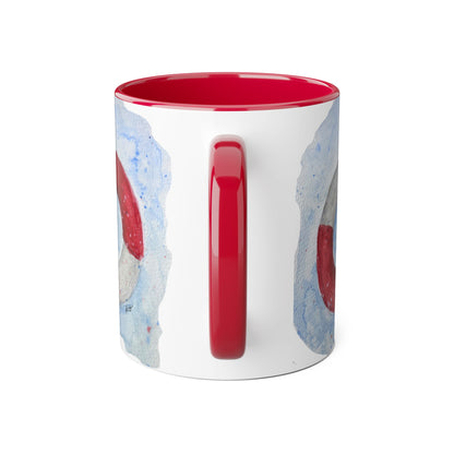 Accent Mugs, 11oz - life buoy