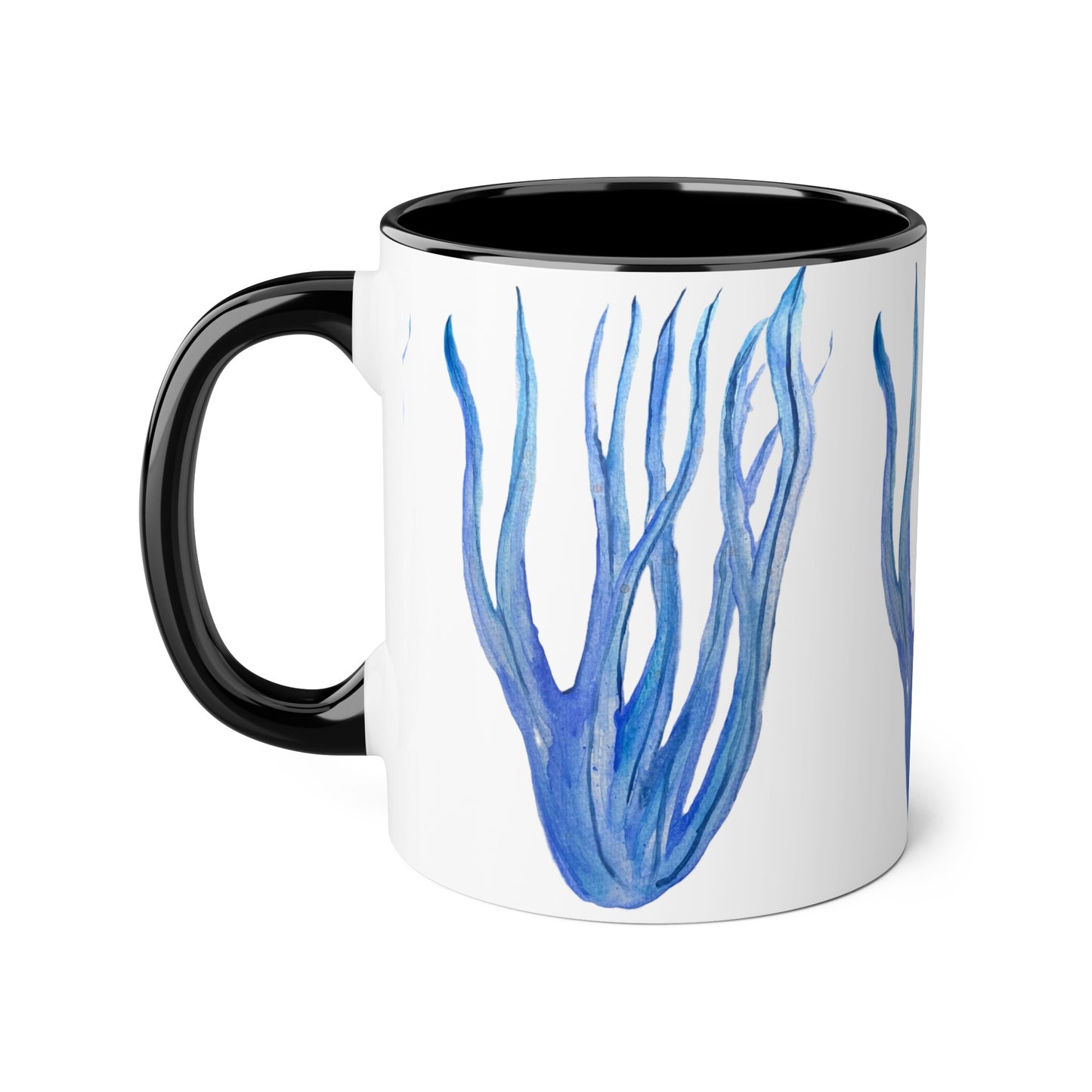 Accent Mugs, 11oz - Coral blue