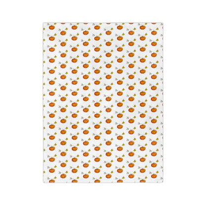 Velveteen Microfiber Blanket- pumpkins