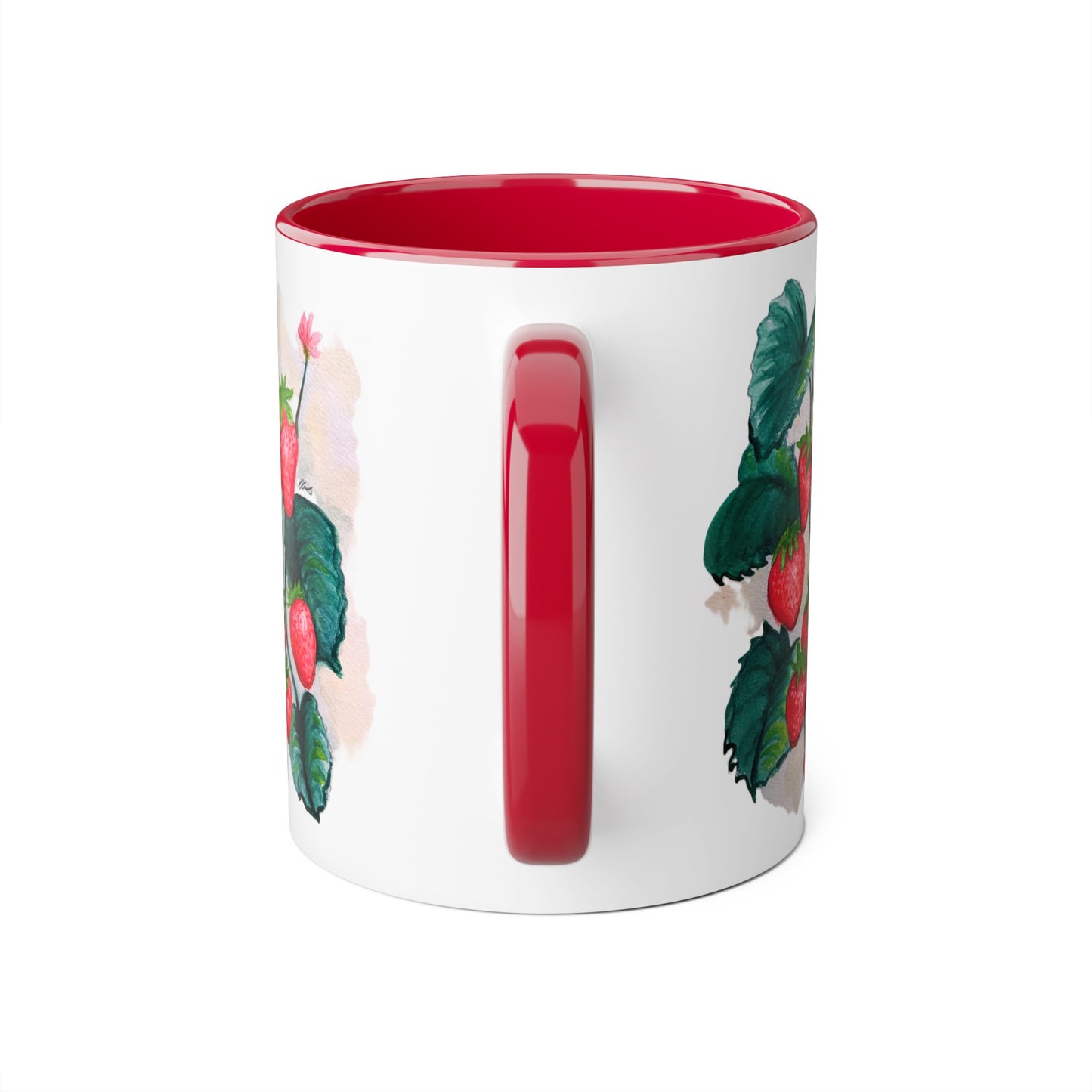 Accent Mugs, 11oz - Strawberries