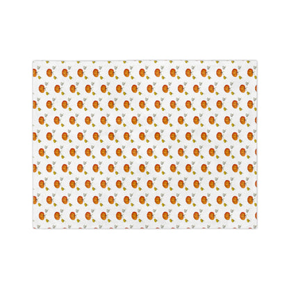 Velveteen Microfiber Blanket- pumpkins