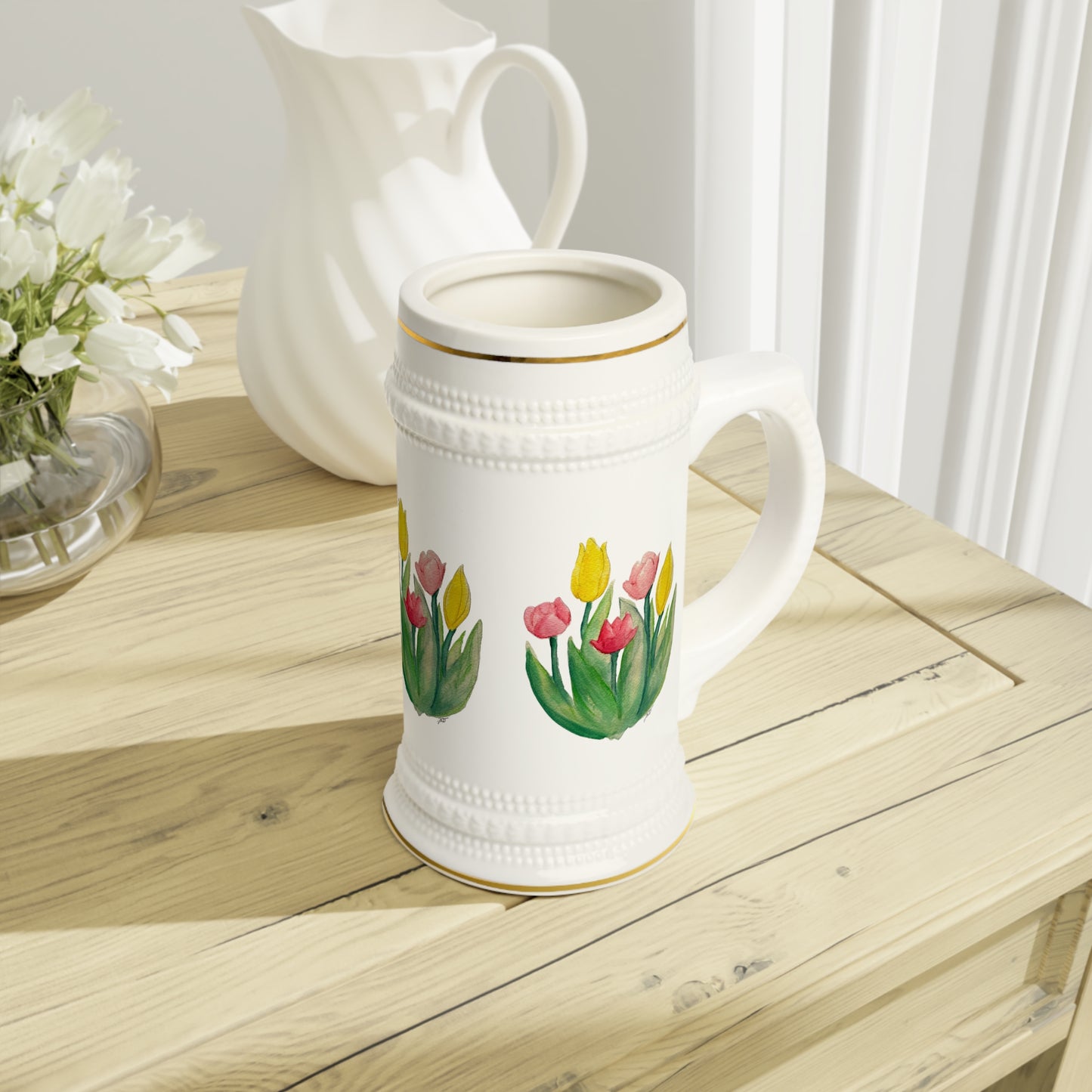 Stein Mug - Tulips