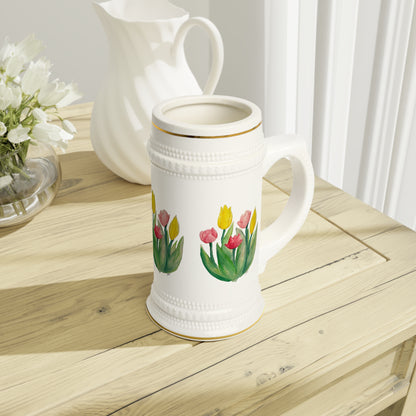 Stein Mug - Tulips