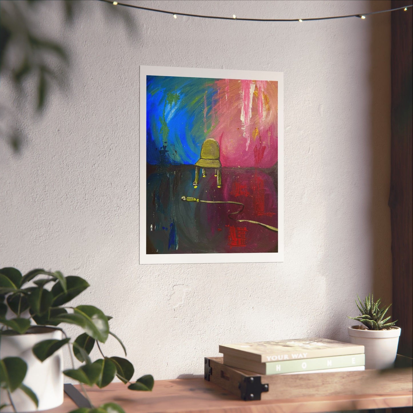 Vertical Matte Print - 'Emotions' Acrylic Painting by Kathrine Plouffe