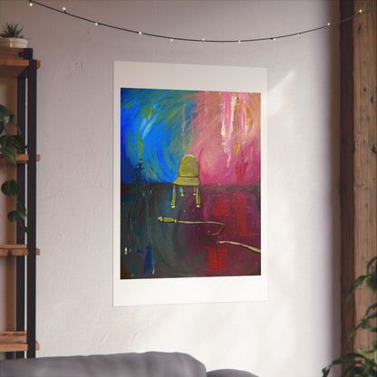 Vertical Matte Print - 'Emotions' Acrylic Painting by Kathrine Plouffe