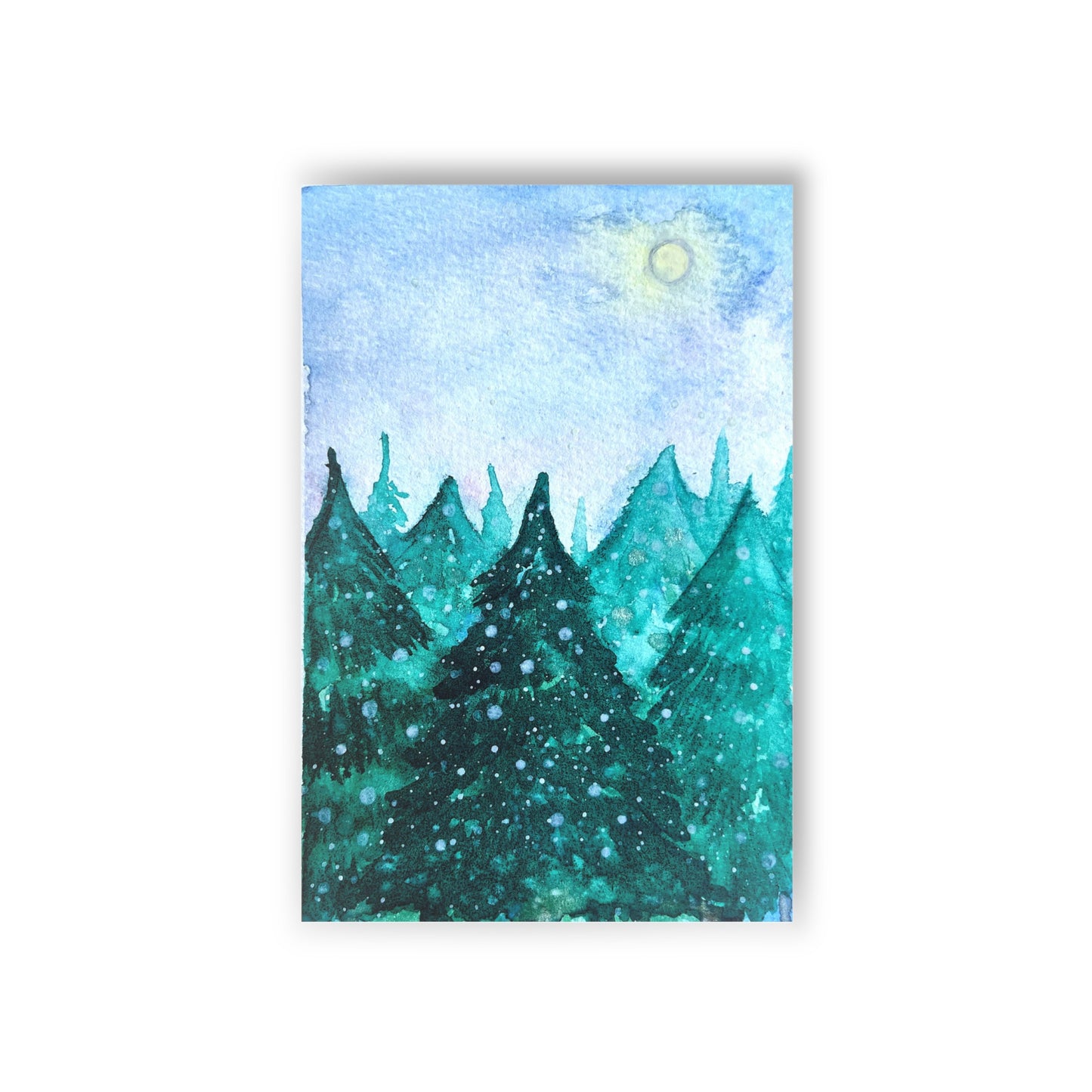 Winter Landscape Art Postcards (Set of 10) - Perfect for Holiday Greetings & All Occasions