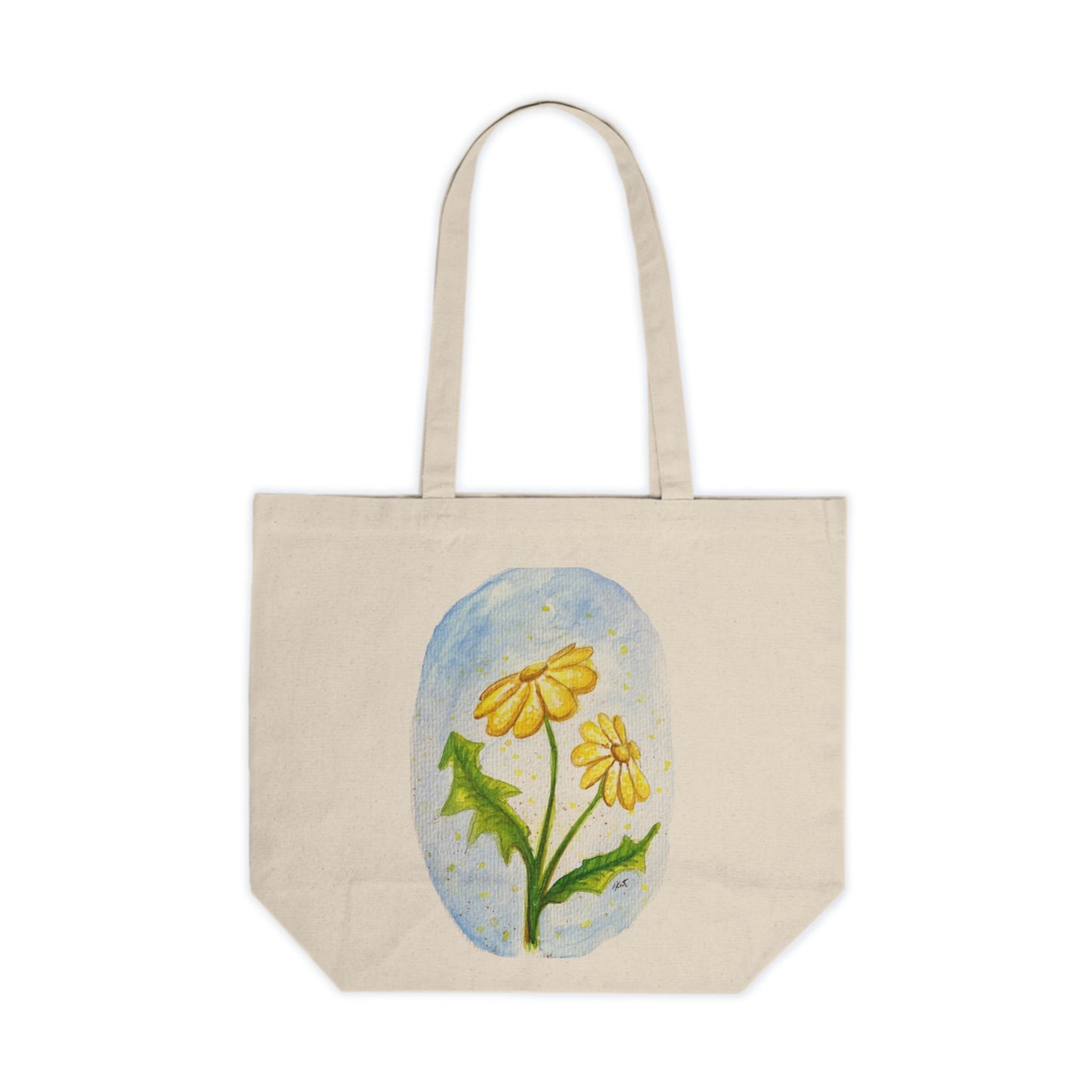 Canvas Shopping Tote - Daisy