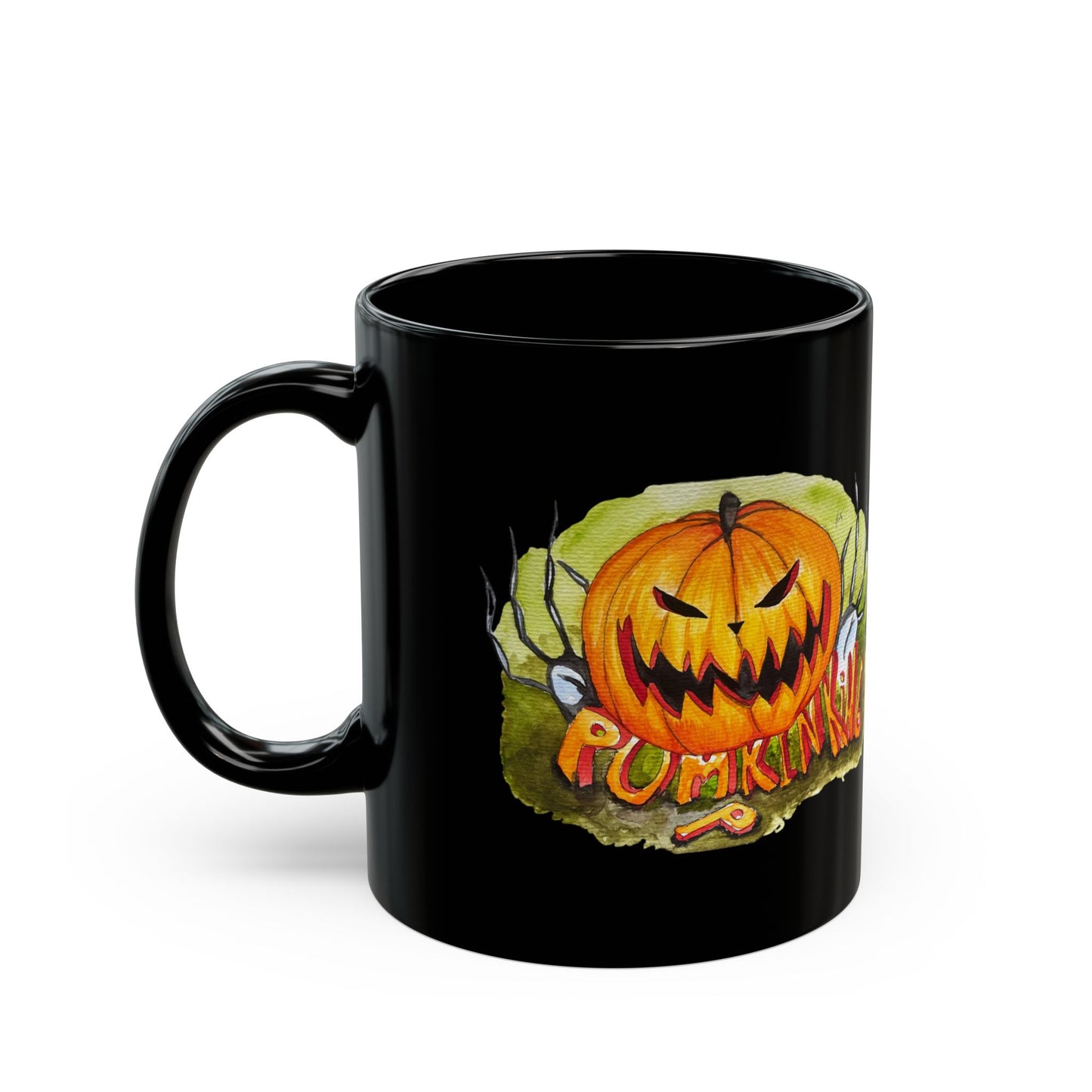 Black Mug (11oz,) - Pumpkin king