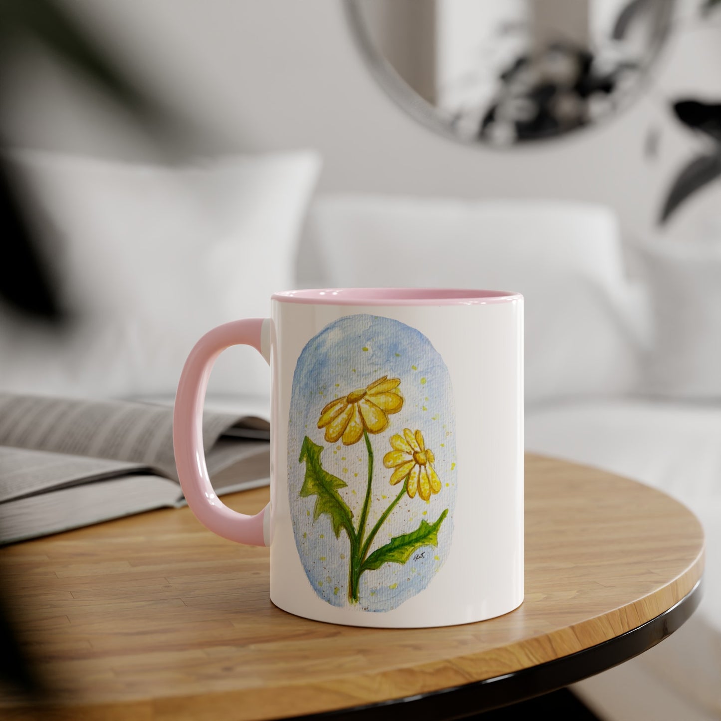 Accent Mugs, 11oz - Daisy