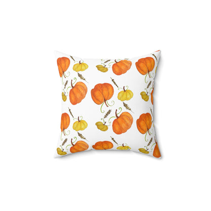 Spun Polyester Square Pillow - pumpkin leaf