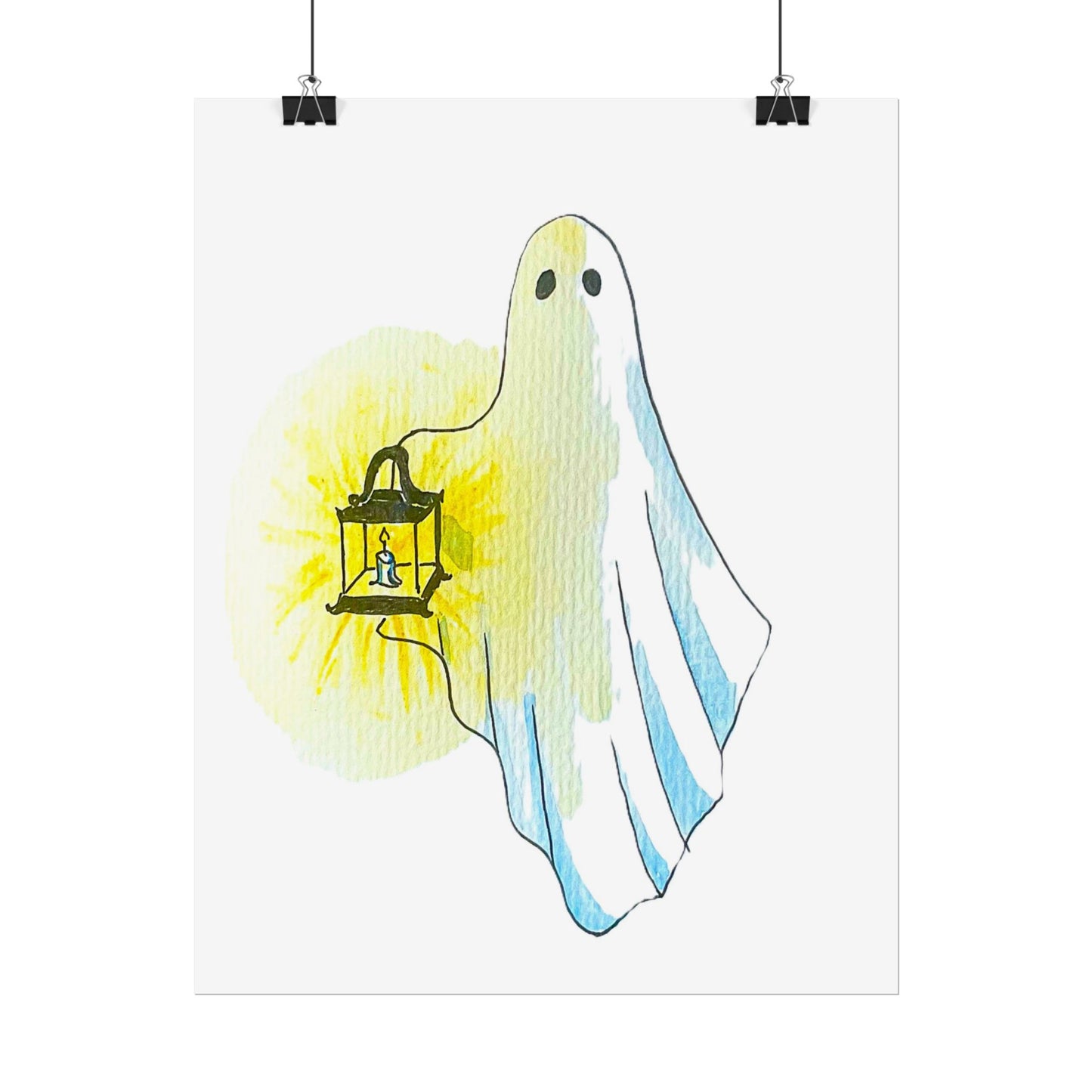 Rolled Posters - colored ghost