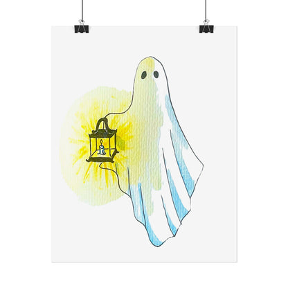 Rolled Posters - colored ghost