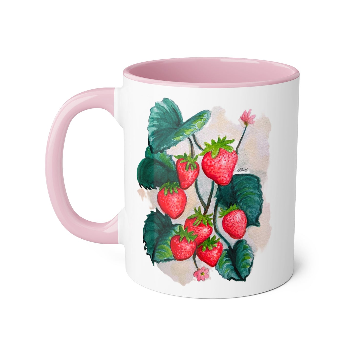 Accent Mugs, 11oz - Strawberries