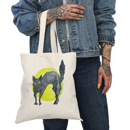 Natural Tote Bag - Cat