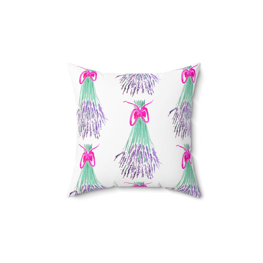 Spun Polyester Square Pillow - Lavender