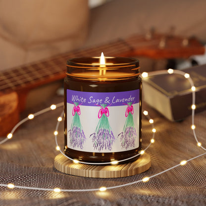 Scented Soy Candle (Multi-Size, Amber Jar)