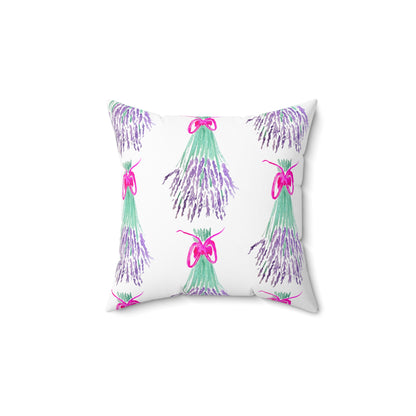 Spun Polyester Square Pillow - Lavender