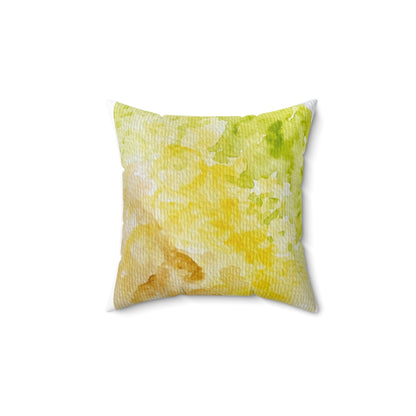 Spun Polyester Square Pillow- Accent daisy