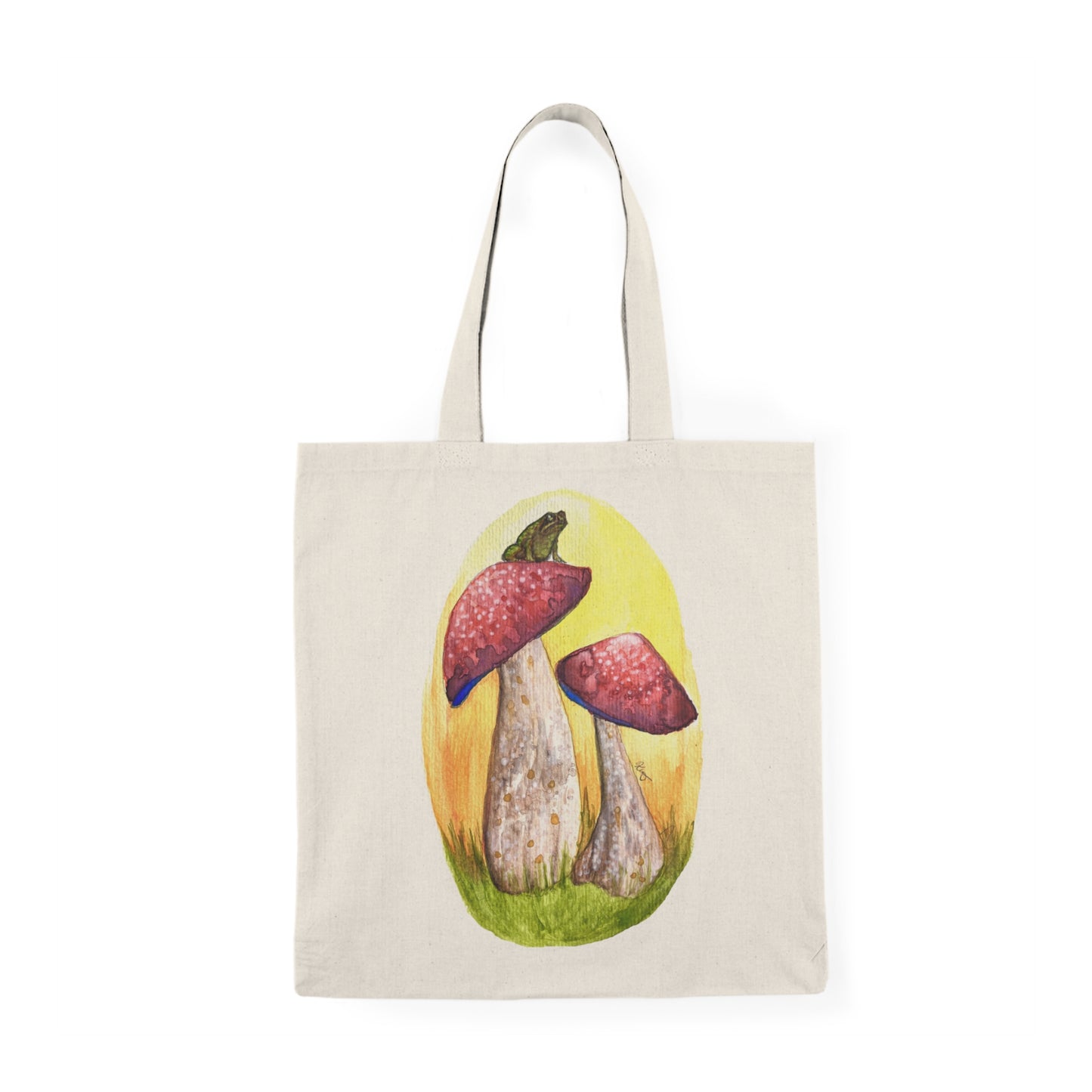 Natural Tote Bag - Mushroom Toad