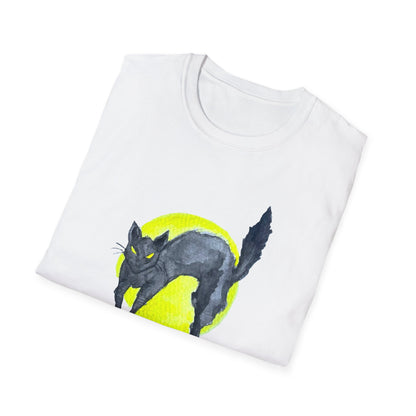 Unisex Softstyle T-Shirt - Cat moon