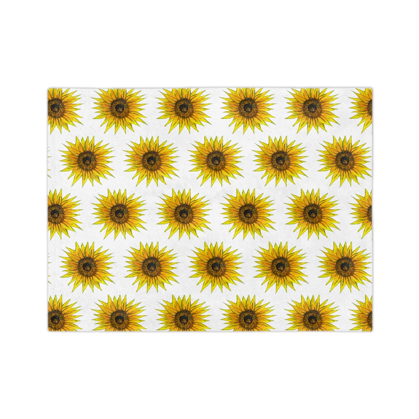 Velveteen Microfiber Blanket- sunflowers