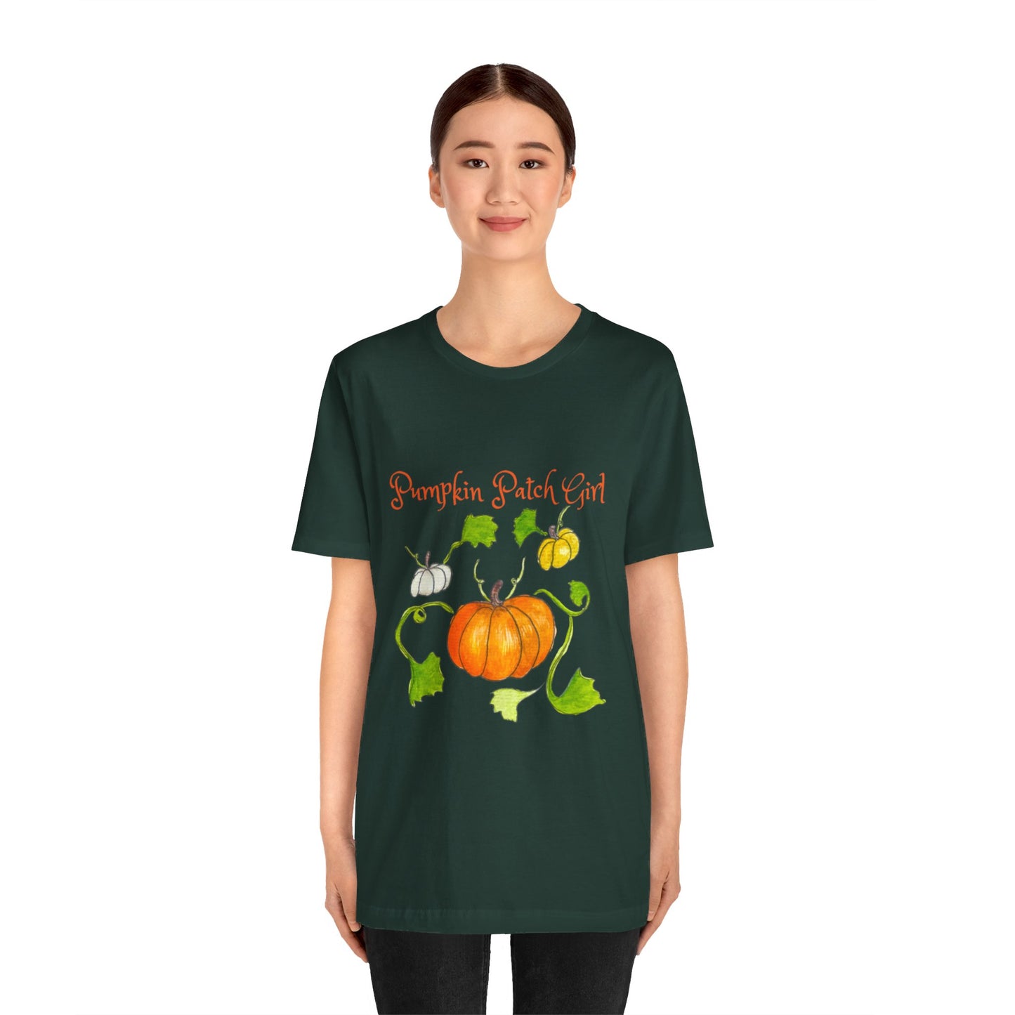 Unisex Jersey Short Sleeve Tee - Pumpkin patch Girl