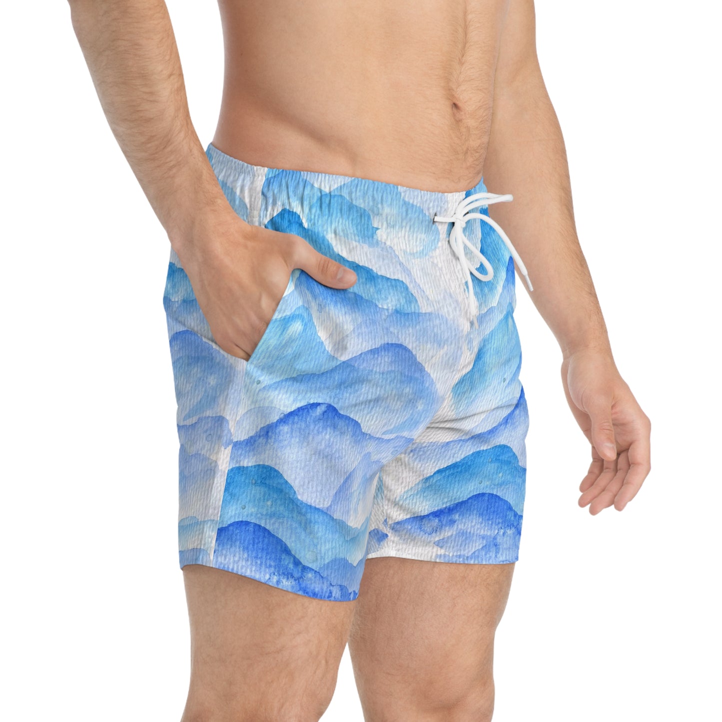 Swim Trunks (AOP) - Coastal accent