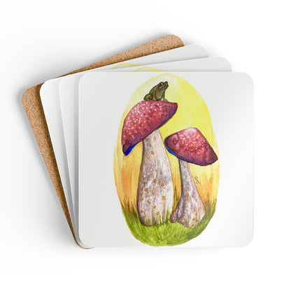 Corkwood Coaster Set - Mushroom Toad