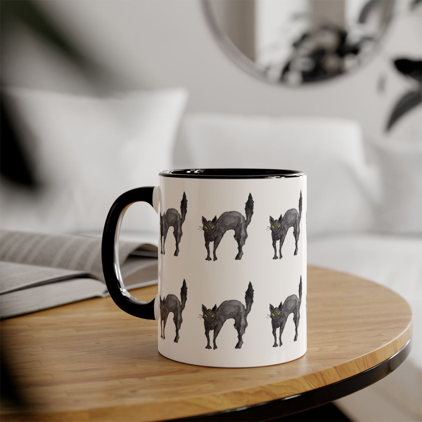 Accent Mugs, 11oz - Scared cat